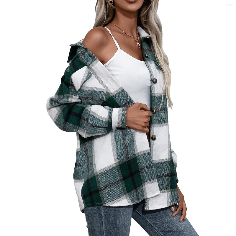 Women' T Shirts 2022 Hirigin Fashion Women Autumn Casual Blouses Top Plaid Turn-Down Collar Long Sleeves Button-Open Loose Shirt For Girls, Green
Women' T Shirts 2022 Hirigin Fashion Women Autumn Casual Blouses Top Plaid Turn-Down Collar Long Sleeves Button-Open Loose Shirt For Girls, Green