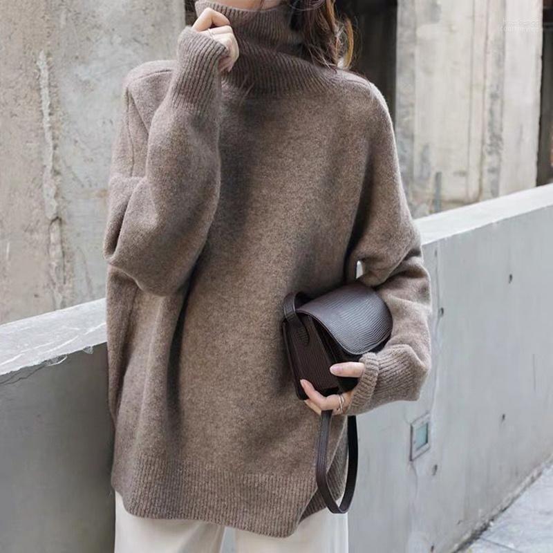 Women's Sweaters Women's Turtle Neck Cashmere Sweater Women Korean Style Loose Warm Knitted Pullover 2022 Winter Outwear Lazy Chic, Black
Women's Sweaters Women's Turtle Neck Cashmere Sweater Women Korean Style Loose Warm Knitted Pullover 2022 Winter Outwear Lazy Chic, Black