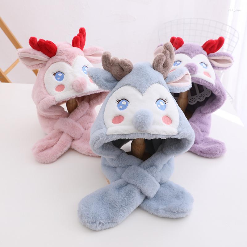 Hats Children's Earmuffs Cap Soft Imitation Velvet Lovely Elk Warm Windproof Bomber Hat Boy And Girl Winter For Kids, Blue
Hats Children's Earmuffs Cap Soft Imitation Velvet Lovely Elk Warm Windproof Bomber Hat Boy And Girl Winter For Kids, Blue