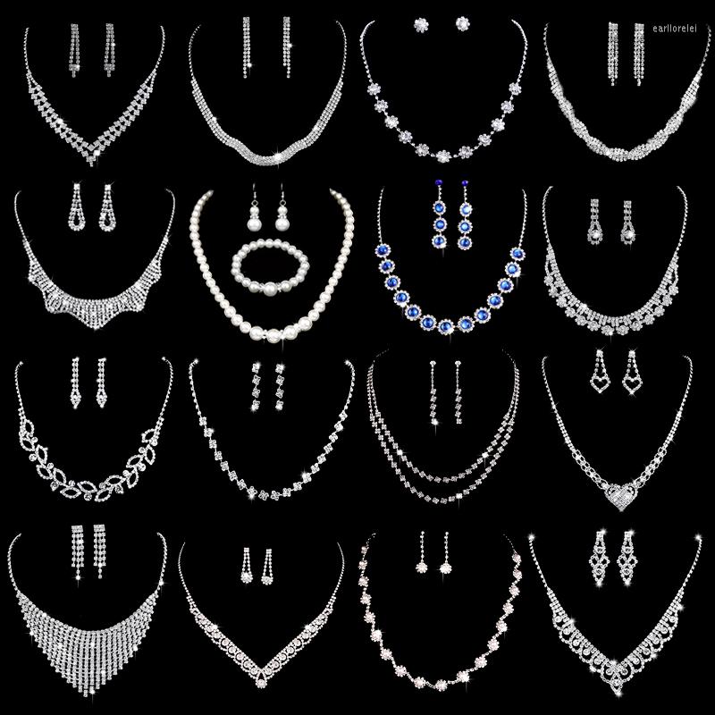 Necklace Earrings Set Bridal Rhinestone Pendant Crystal & Elegant Women Pageant Party Wedding Accessories Silver Plated, Picture shown
Necklace Earrings Set Bridal Rhinestone Pendant Crystal & Elegant Women Pageant Party Wedding Accessories Silver Plated, Picture shown