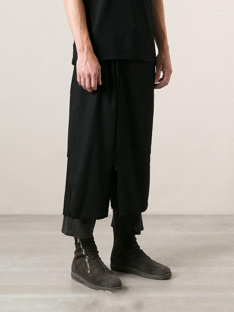 Men' Pants Spring And Autumn Men' European American Fashion Leisure False Two Loose Trousers Skirt Youth Straight, Black
Men' Pants Spring And Autumn Men' European American Fashion Leisure False Two Loose Trousers Skirt Youth Straight, Black