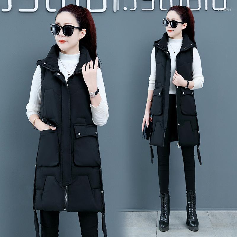 Women's Vests Korean Style Slim Waistcoat Women's Autumn Winter Mid-Length Down Cotton Vest Jacket Sleeveless Parka Trend Coat M1300, Black
Women's Vests Korean Style Slim Waistcoat Women's Autumn Winter Mid-Length Down Cotton Vest Jacket Sleeveless Parka Trend Coat M1300, Black