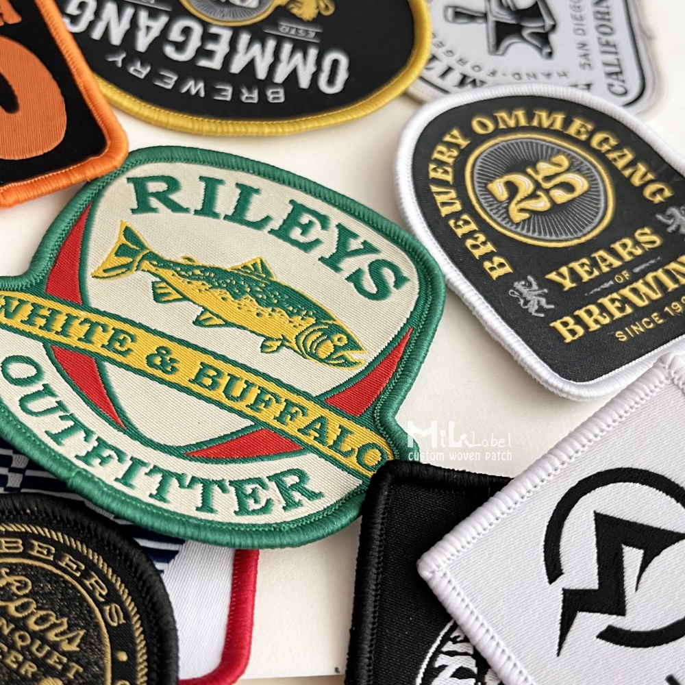 50PCS custom patch notions iron patches for hoodie and embroidery hat patch