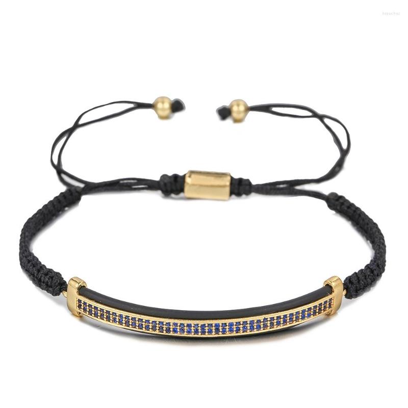 Strand Classic Long Strip Blue CZ Charm Bracelet Men Women Luxury Braided Macrame Copper Jewelry Bileklik Gift
Strand Classic Long Strip Blue CZ Charm Bracelet Men Women Luxury Braided Macrame Copper Jewelry Bileklik Gift