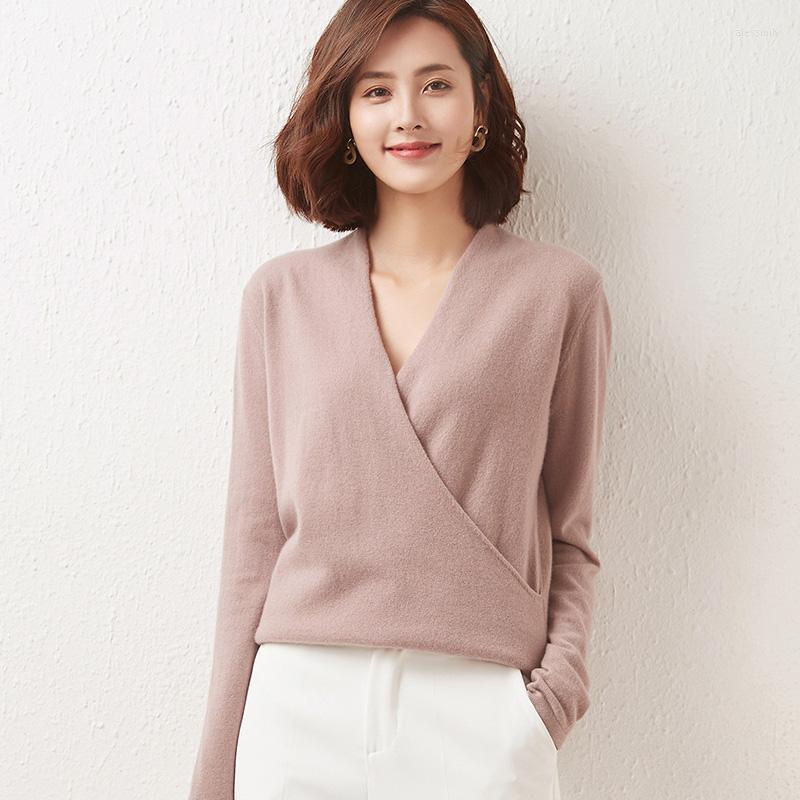 Women's Sweaters 2022 Autumn Winter V-Neck Cashmere Sweater Loose Women's Knit Pullover Pure Wool Short Top Long-Sleeved Warm Base Shirt, Blue
Women's Sweaters 2022 Autumn Winter V-Neck Cashmere Sweater Loose Women's Knit Pullover Pure Wool Short Top Long-Sleeved Warm Base Shirt, Blue
