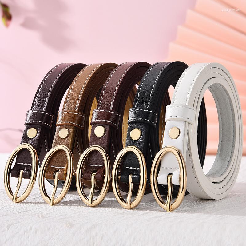 Belts Ladies Black White Brown Thin Belt Skinny Leather Waist Gold Pin Buckle For Women Jeans Trouser Strap
Belts Ladies Black White Brown Thin Belt Skinny Leather Waist Gold Pin Buckle For Women Jeans Trouser Strap