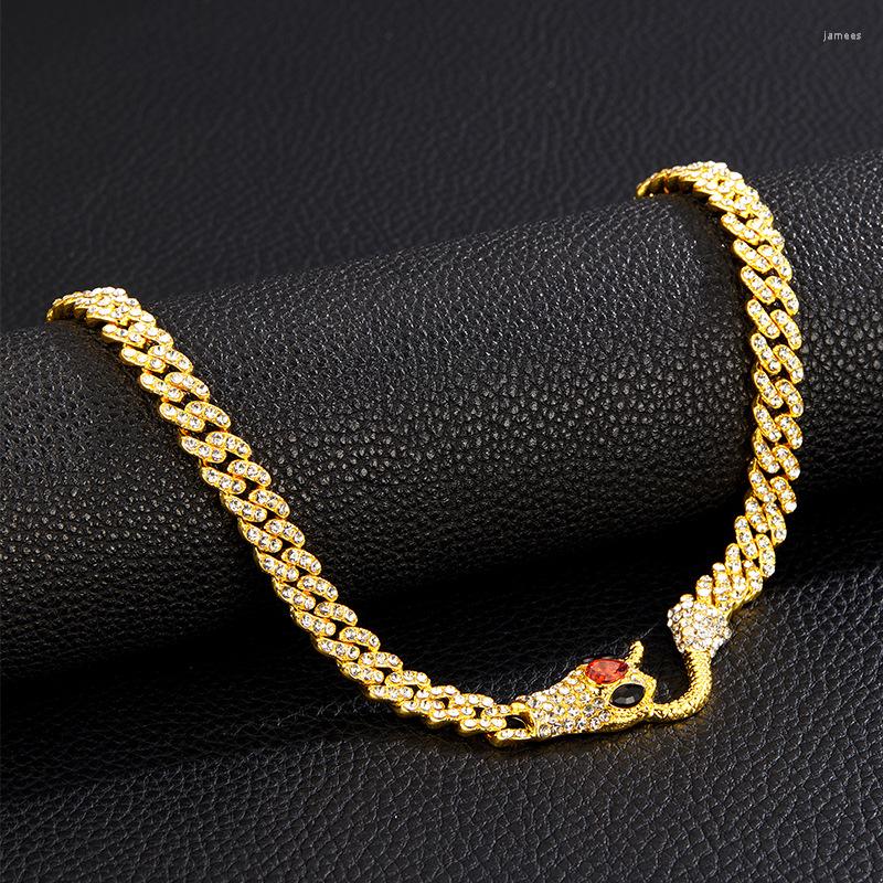Chains Niche Design Sense Medusa Full Of Gold Color Wind Snake Necklace Cuban Link Chain Men's And Women's High-end Jewelry
Chains Niche Design Sense Medusa Full Of Gold Color Wind Snake Necklace Cuban Link Chain Men's And Women's High-end Jewelry