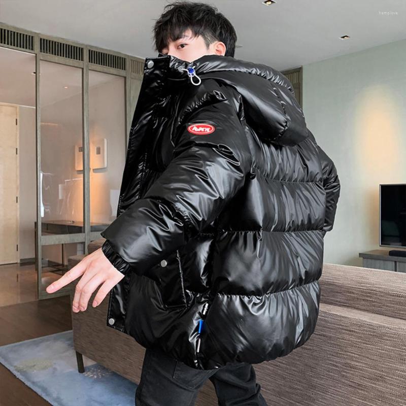 Men's Down Cotton-padded Jacket Casual Hoodie Warm Thick-padded Shiny Coat Fashion Streetwear 2022 Winter, Black
Men's Down Cotton-padded Jacket Casual Hoodie Warm Thick-padded Shiny Coat Fashion Streetwear 2022 Winter, Black