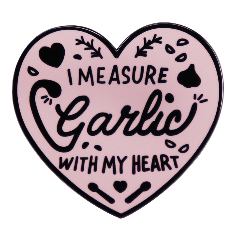 I Measure Garlic with My Heart Enamel Lapel Pin Food Seasoning Badge Funny Garlic Lover Gift Brooch Jewelry, As picture
I Measure Garlic with My Heart Enamel Lapel Pin Food Seasoning Badge Funny Garlic Lover Gift Brooch Jewelry, As picture