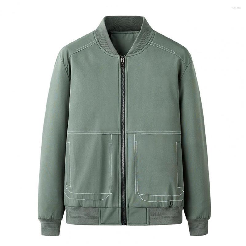 Men's Jackets Autumn Brand Mens Bomber Jacket Solid Color Stand Collar Long Sleeve Korean Style Elastic Cuff Coat Baseball Outwear, Beige
Men's Jackets Autumn Brand Mens Bomber Jacket Solid Color Stand Collar Long Sleeve Korean Style Elastic Cuff Coat Baseball Outwear, Beige