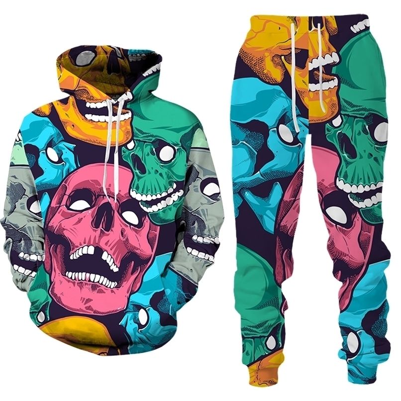 Men's Tracksuits Autumn And Winter 3D Skull Print Couple Hoodies Trousers Suits Streetwear Hip Hop SweatshirtsPants Men Tracksuit Set 221008, 21562
Men's Tracksuits Autumn And Winter 3D Skull Print Couple Hoodies Trousers Suits Streetwear Hip Hop SweatshirtsPants Men Tracksuit Set 221008, 21562