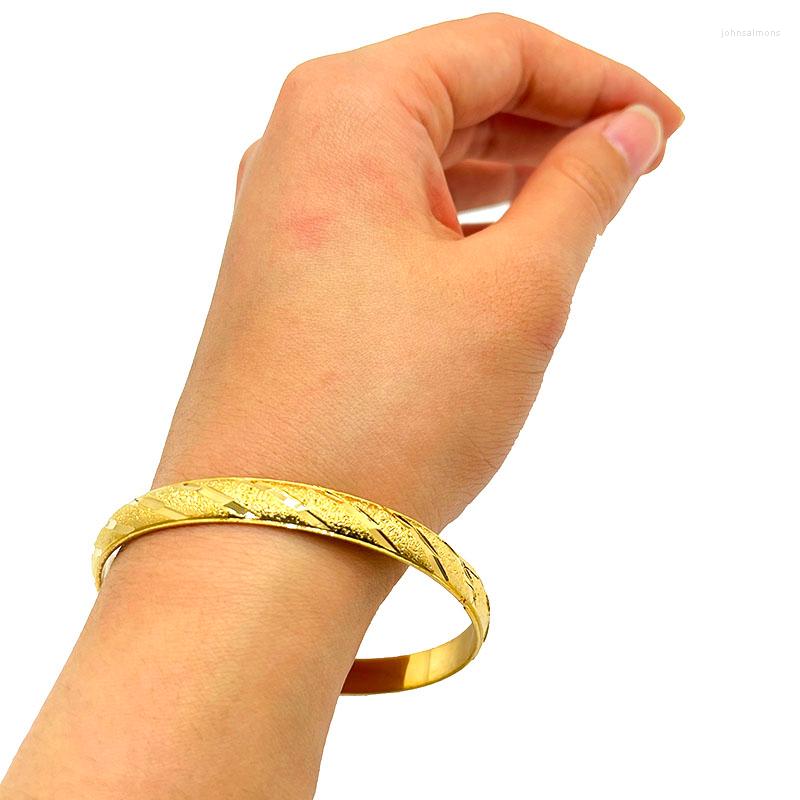 Bangle 1pcs Dubai Fashion Girl /Women Wedding Bridal Gold Color Bangles Jewelry Arab Africa Jewely Party Gifts
Bangle 1pcs Dubai Fashion Girl /Women Wedding Bridal Gold Color Bangles Jewelry Arab Africa Jewely Party Gifts
