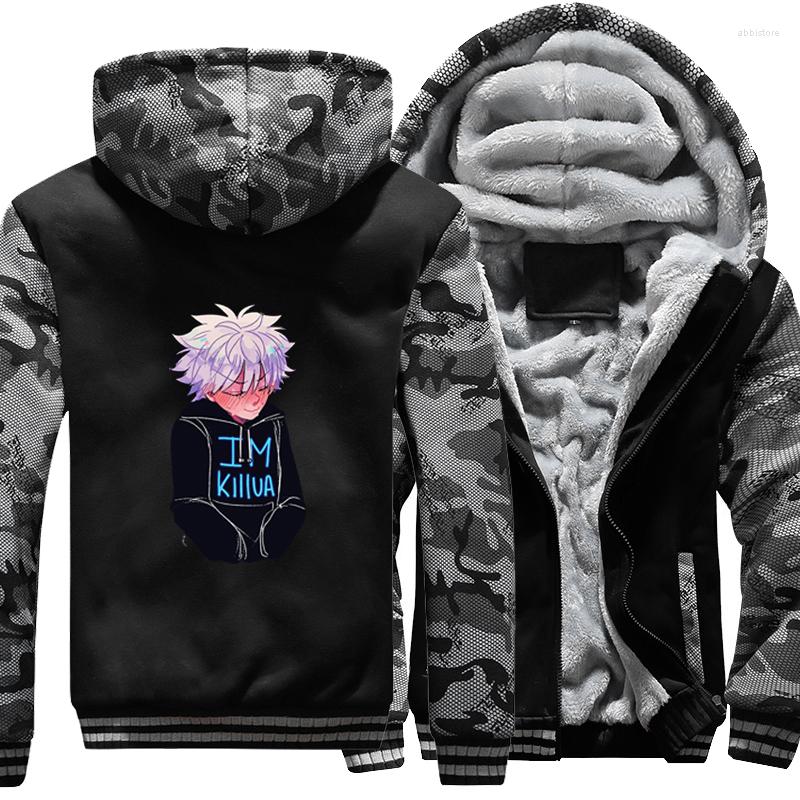 Men's Jackets I'm Killua Cool My Hero Academia Boku No Japanese Anime Harajuku Winter Jacket Men Fleece Thicken Hoodie Camo Coat, Blue gray
Men's Jackets I'm Killua Cool My Hero Academia Boku No Japanese Anime Harajuku Winter Jacket Men Fleece Thicken Hoodie Camo Coat, Blue gray
