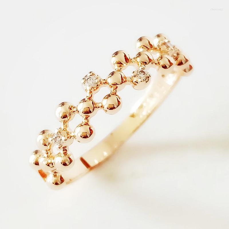 Wedding Rings Arrival Ring White Stone 585 Rose Gold Color Jewelry Accessories Trendy Fashion Beads Link Cubic Zircon Women
Wedding Rings Arrival Ring White Stone 585 Rose Gold Color Jewelry Accessories Trendy Fashion Beads Link Cubic Zircon Women