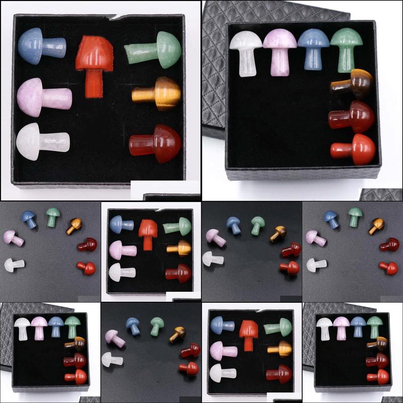 Stone 7 Chakra Set Reiki Natural Crystal Stone 2Cm Mushroom Polishing Purple Rose Quartz Yoga Energy Bead Healing Decoration Drop Del Dhc9H
Stone 7 Chakra Set Reiki Natural Crystal Stone 2Cm Mushroom Polishing Purple Rose Quartz Yoga Energy Bead Healing Decoration Drop Del Dhc9H