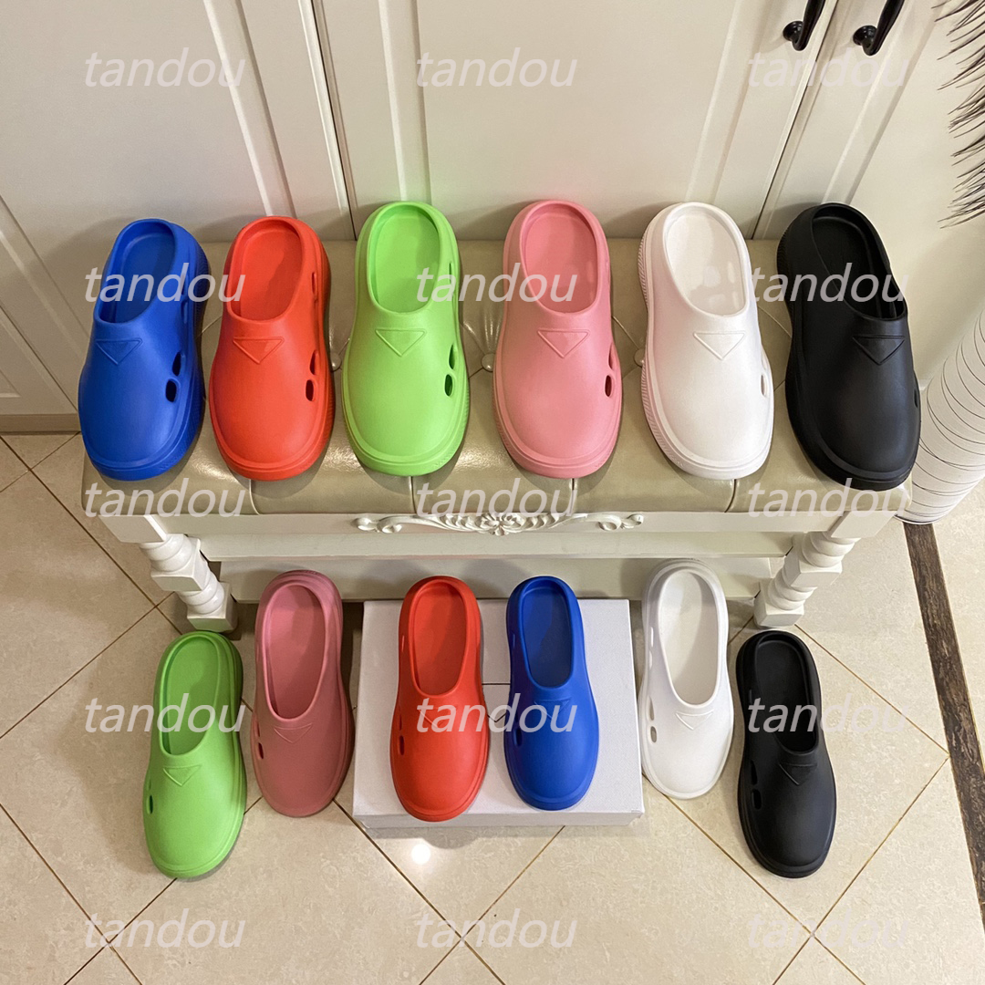 Foam Rubber Mules Sandals Designer Triangle Logo Scuffs Slippers Fashion Beach Women Men Slip on Slides Top-quality Size 35-45, Color 5
Foam Rubber Mules Sandals Designer Triangle Logo Scuffs Slippers Fashion Beach Women Men Slip on Slides Top-quality Size 35-45, Color 5