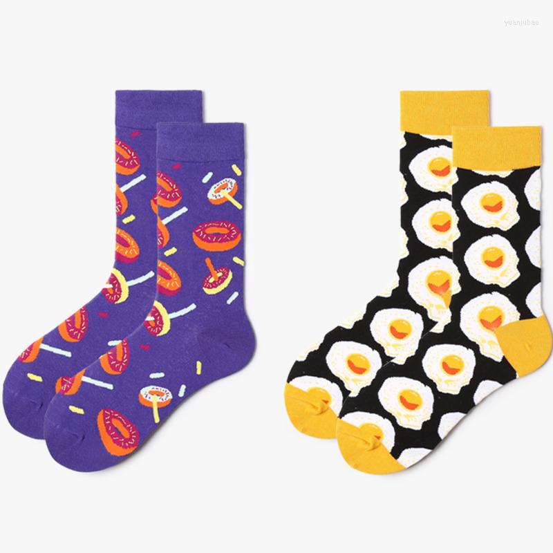 Men's Socks Men Cartoon Eggs Doughnut Colorful Happy Funny Personality Korea Harajuku Hip Hop Vintage Female Casual Cotton Hosiery, Poached egg
Men's Socks Men Cartoon Eggs Doughnut Colorful Happy Funny Personality Korea Harajuku Hip Hop Vintage Female Casual Cotton Hosiery, Poached egg