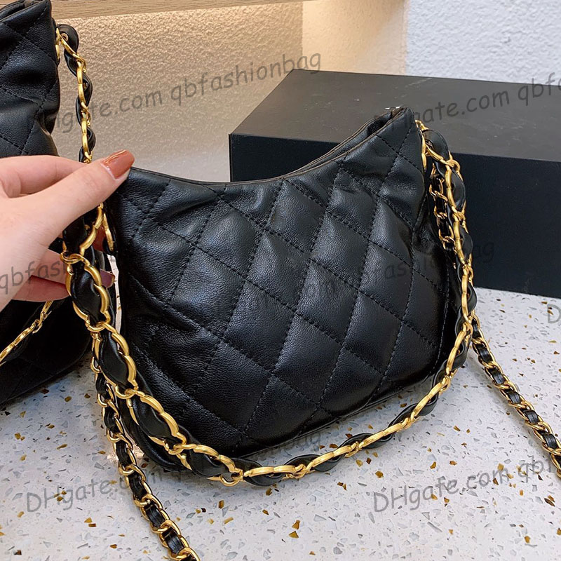 23cm/30cm Womens Hobo Quilted Bags Bracelet Chain Underarm Gold Metal Matelasse Chain Crossbody Shoulder Large Capacity Luxury Designer Sacoche Handbags, Box
23cm/30cm Womens Hobo Quilted Bags Bracelet Chain Underarm Gold Metal Matelasse Chain Crossbody Shoulder Large Capacity Luxury Designer Sacoche Handbags, Box