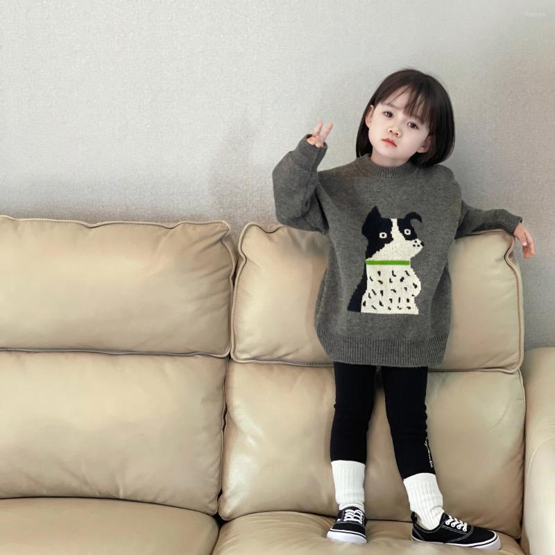 Jackets 3955E Children Sweater Little Milk Dog Knitted Winter 2022 Korean Cartoon Thickened Girl's Bottoming Tops, Grey sweater
Jackets 3955E Children Sweater Little Milk Dog Knitted Winter 2022 Korean Cartoon Thickened Girl's Bottoming Tops, Grey sweater