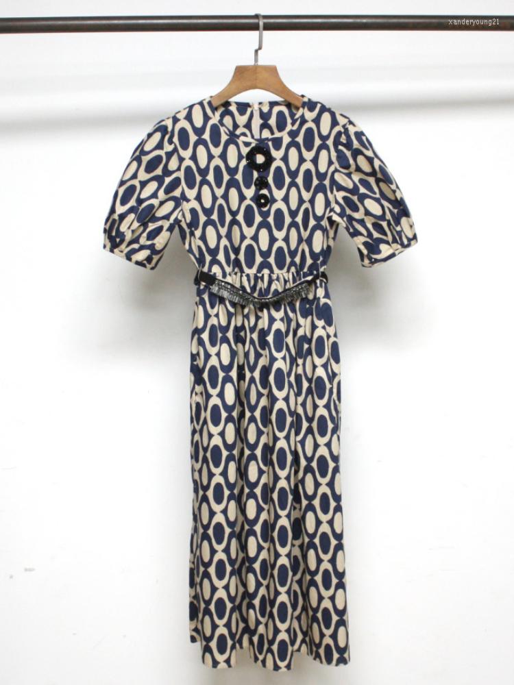 Party Dresses 2022 Spring Summer Cotton Round Neck Short Sleeve Bead Printing Women Slim Mid-length Dress, Printed
Party Dresses 2022 Spring Summer Cotton Round Neck Short Sleeve Bead Printing Women Slim Mid-length Dress, Printed