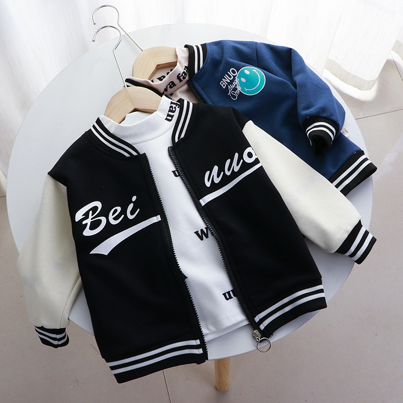 Jackets Children Baseball Western Style Boys Girls Baby Blazer Trend Coats Kids Clothes 221010