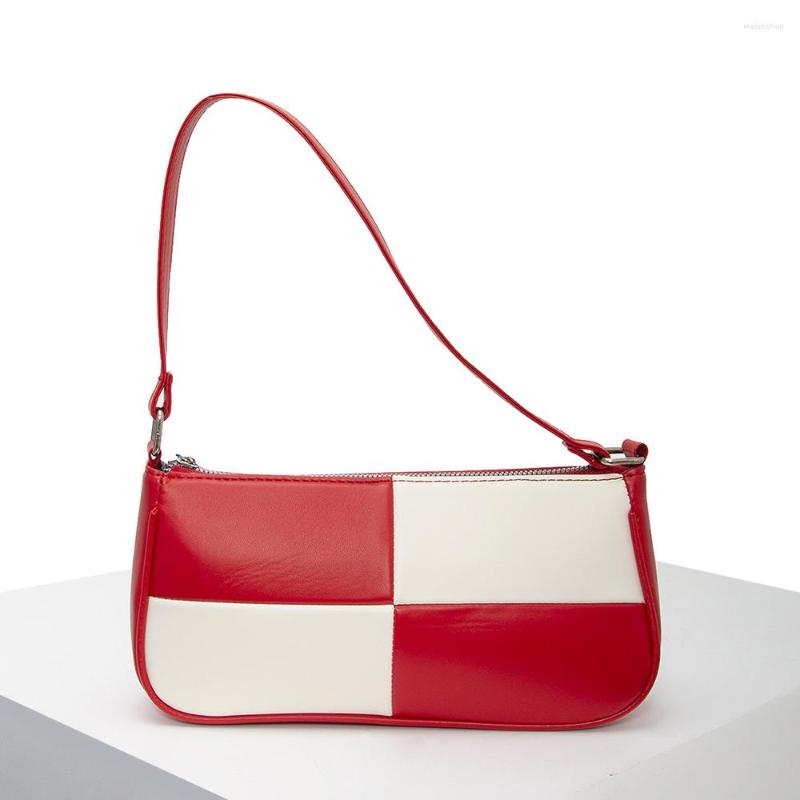 Evening Bags PU Leather Patchwork Underarm Bag Woman Stitching Plaid Top Handle Minimalism Light Design Mini Phone Purse Armpit, Fa-76-yw
Evening Bags PU Leather Patchwork Underarm Bag Woman Stitching Plaid Top Handle Minimalism Light Design Mini Phone Purse Armpit, Fa-76-yw