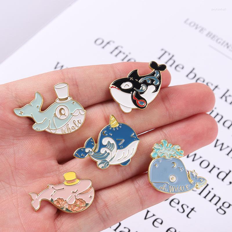 Brooches Marine Life Enamel Pins Custom Funny Whale Sea Creature Animal Lapel Clothes Badge Bag Jewelry Gifts Wholesale
Brooches Marine Life Enamel Pins Custom Funny Whale Sea Creature Animal Lapel Clothes Badge Bag Jewelry Gifts Wholesale