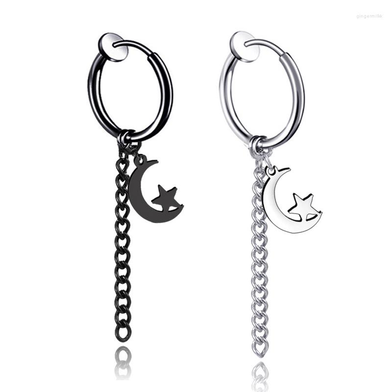 Backs Earrings Korean Fashion Ear Cuff Clip For Women Fake Piercing Men Moon Star Stainless Steel Earring Christmas Gifts
Backs Earrings Korean Fashion Ear Cuff Clip For Women Fake Piercing Men Moon Star Stainless Steel Earring Christmas Gifts