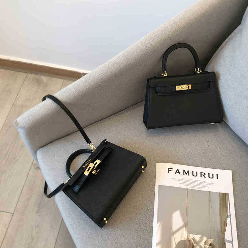 Kellies Designer Herme Handbags Mini Versatile Black Small Cow Leather Portable One Shoulder Slanting Women's Bag, Black (19 inch)
Kellies Designer Herme Handbags Mini Versatile Black Small Cow Leather Portable One Shoulder Slanting Women's Bag, Black (19 inch)