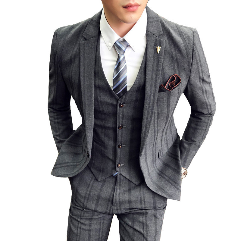 Men's Suits Blazers British Style Men's Stripe Slim Fit Suits Jacket Trousers Waistcoat Male Party Dress Blazer Suit 3 Piece Set Coat Pants Vest 221008, Brownish gray
Men's Suits Blazers British Style Men's Stripe Slim Fit Suits Jacket Trousers Waistcoat Male Party Dress Blazer Suit 3 Piece Set Coat Pants Vest 221008, Brownish gray