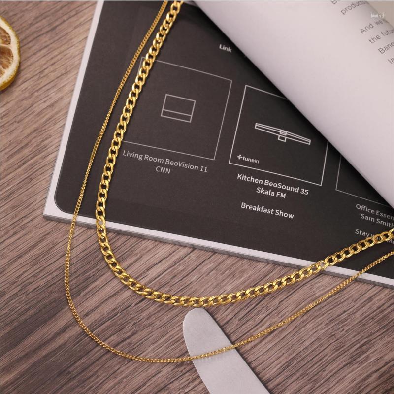 Chains Dainty Simple Minimalist Gold Color 316L Stainless Steel Double Layered Niche Sexy Chain Choker Necklace Fashion Jewelry Gifts
Chains Dainty Simple Minimalist Gold Color 316L Stainless Steel Double Layered Niche Sexy Chain Choker Necklace Fashion Jewelry Gifts