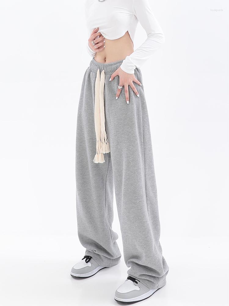 Women' Pants 2022 Autumn Joggers Sweatpants Women Korean Casual Fashion Jogging Tide High Waist Loose Wide Leg Light Grey Trousers Female, Black
Women' Pants 2022 Autumn Joggers Sweatpants Women Korean Casual Fashion Jogging Tide High Waist Loose Wide Leg Light Grey Trousers Female, Black