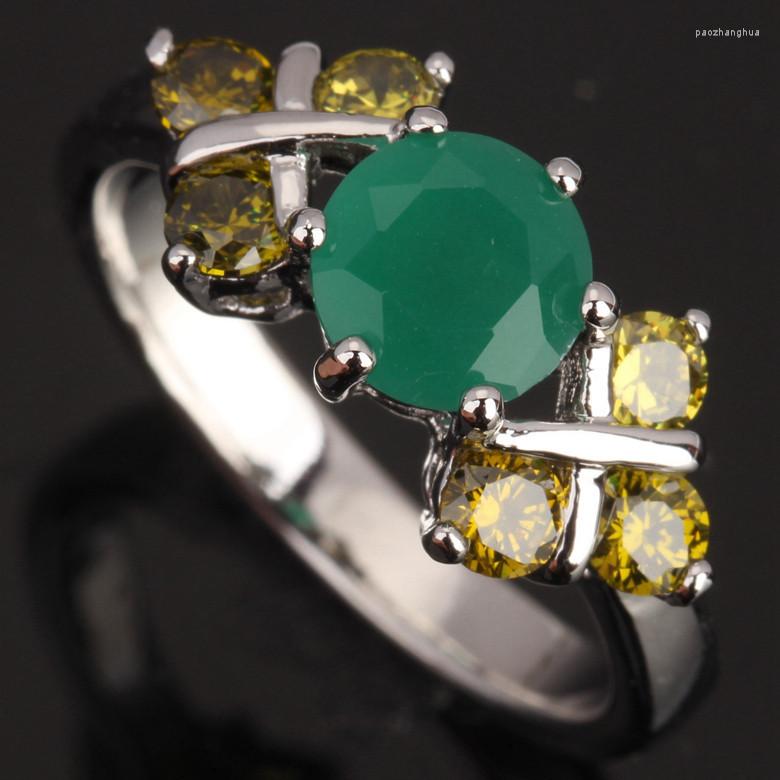 Wedding Rings Around One Laps Gems Green Jewelry Peridot Silver Plated Argent Ring Size 6 / 7 8 9 S0705
Wedding Rings Around One Laps Gems Green Jewelry Peridot Silver Plated Argent Ring Size 6 / 7 8 9 S0705