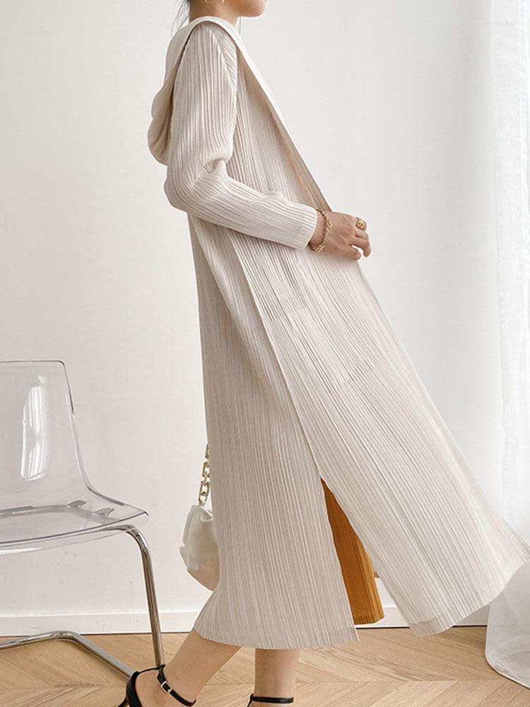 Women's Trench Coats SUSU Pleated Windbreaker Split Hooded Cardigan Long Sleeve Super Temperament Woman Coat Casual 2022 Autumn NH-A034, White coat
Women's Trench Coats SUSU Pleated Windbreaker Split Hooded Cardigan Long Sleeve Super Temperament Woman Coat Casual 2022 Autumn NH-A034, White coat