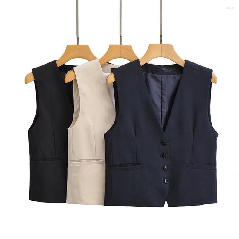 Women's Vests Korean Fashion Front Buttons 2022 Autumn Winter Women Cropped Waistcoat Vintage V Neck Sleeveless Female Outerwear Tops, Beige
Women's Vests Korean Fashion Front Buttons 2022 Autumn Winter Women Cropped Waistcoat Vintage V Neck Sleeveless Female Outerwear Tops, Beige