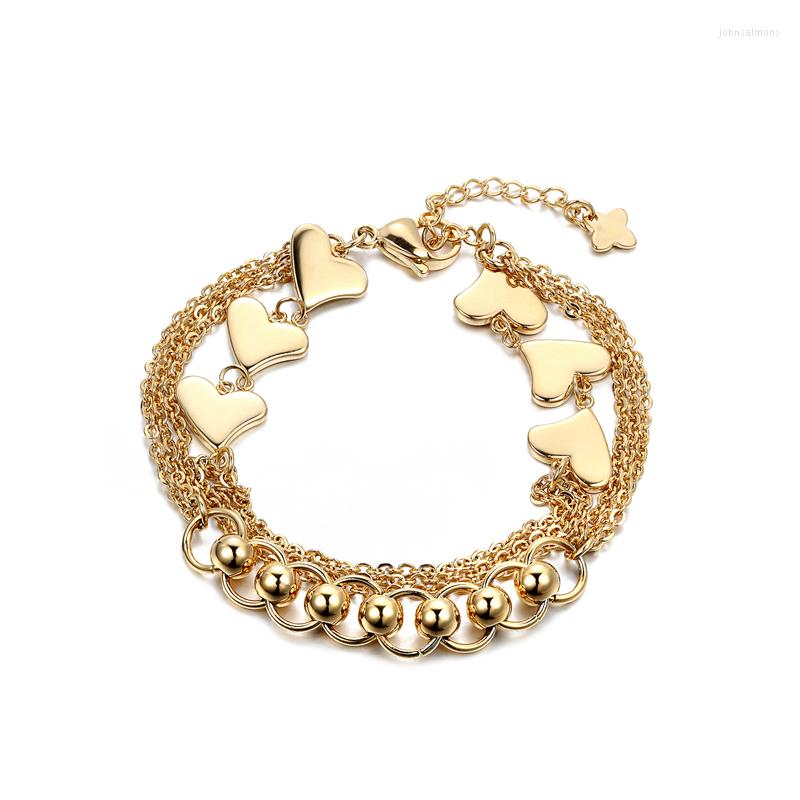 Charm Bracelets Style Brand Gold Heart And Beads & Bangles Multi Mode Accessories Chain For Women Pulsera
Charm Bracelets Style Brand Gold Heart And Beads & Bangles Multi Mode Accessories Chain For Women Pulsera