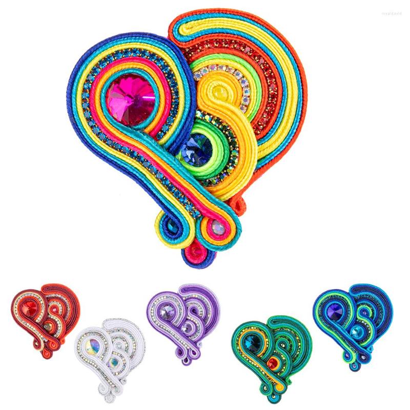 Brooches Soutache Abstract Heart Brooch Women's Fashion Jewelry Crystal Pins Handmade Beautiful Weave Red Multicolor Wholesale
Brooches Soutache Abstract Heart Brooch Women's Fashion Jewelry Crystal Pins Handmade Beautiful Weave Red Multicolor Wholesale