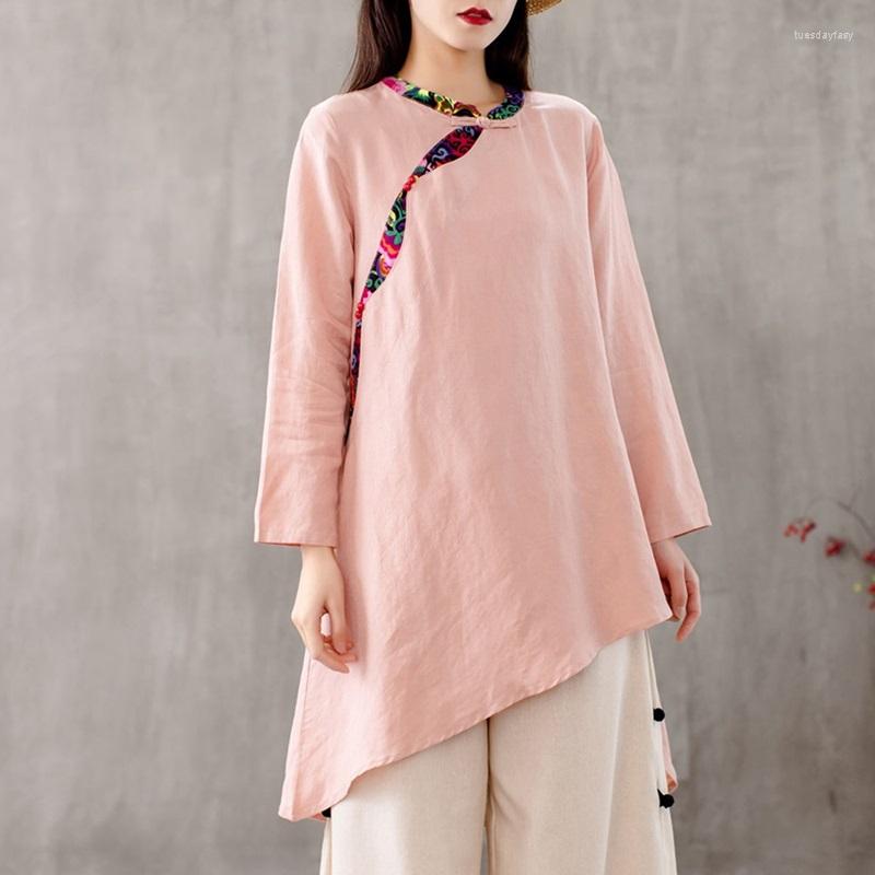 Ethnic Clothing Chinese Style Women Shirts Cheongsam Top Casual Blouses 2022 Summer Loose Vintage Tops Brief Irregular Shirt 12254
Ethnic Clothing Chinese Style Women Shirts Cheongsam Top Casual Blouses 2022 Summer Loose Vintage Tops Brief Irregular Shirt 12254