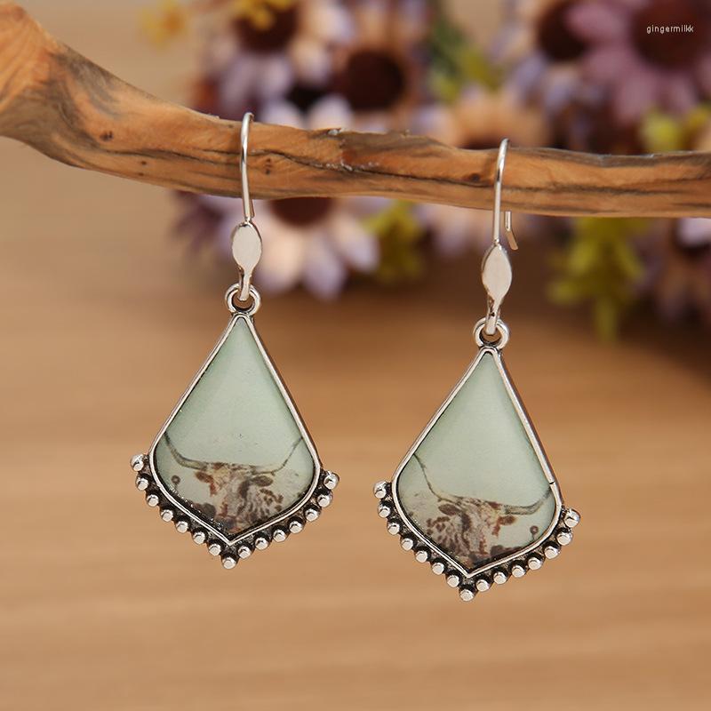 Dangle Earrings Boho Ethnic Print Bull's Head Beach Jewelry Cows Pattern Triangle Water Drop For Women Accessories
Dangle Earrings Boho Ethnic Print Bull's Head Beach Jewelry Cows Pattern Triangle Water Drop For Women Accessories