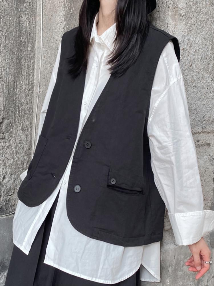 Women' Vests Ladies Sleeveless Waistcoat Autumn Solid Color V-Collar Single Breasted Youth Fashion Trend Versatile Clothing, Black
Women' Vests Ladies Sleeveless Waistcoat Autumn Solid Color V-Collar Single Breasted Youth Fashion Trend Versatile Clothing, Black