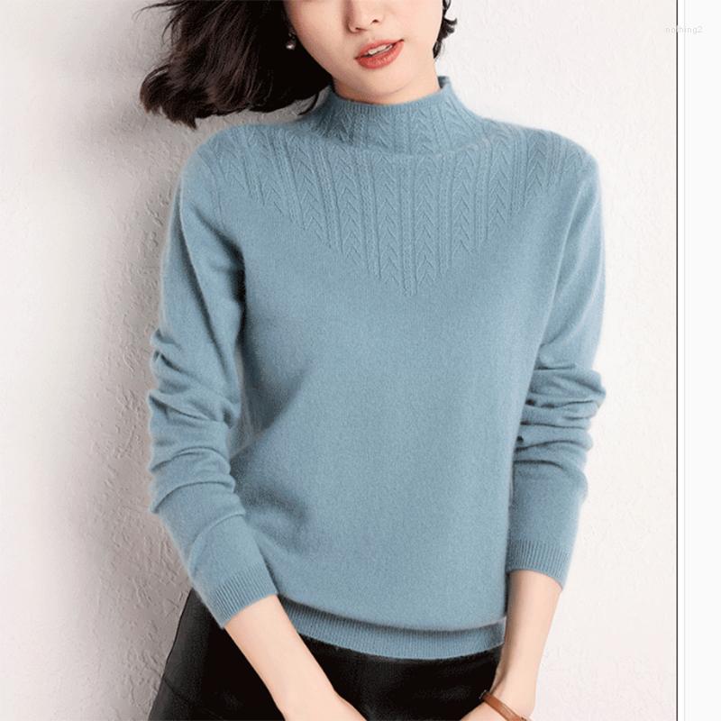 Women' Knits Women' Thick Warm Base Autumn And Winter Sweater Loose Wool Half High Neck Chic Soft Clothing, Black
Women' Knits Women' Thick Warm Base Autumn And Winter Sweater Loose Wool Half High Neck Chic Soft Clothing, Black