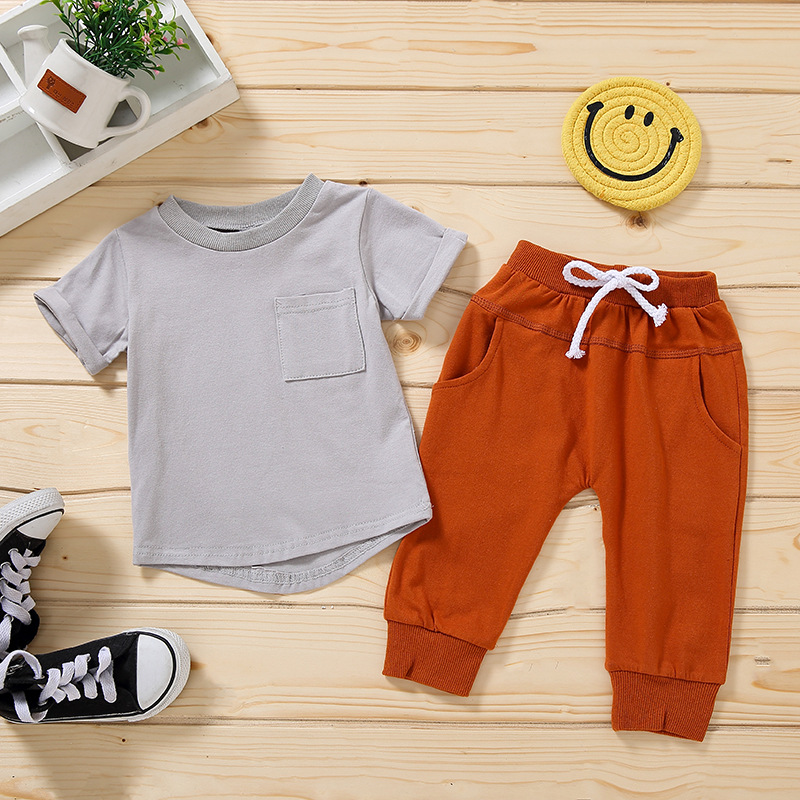 boys summer clothes set cotton t shirt pants clothing set new infant baby solid color outfit, As picture
boys summer clothes set cotton t shirt pants clothing set new infant baby solid color outfit, As picture
