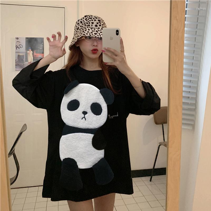 Women's T Shirts 2022 Autumn Cotton Three-dimensional Plush Panda Loose Casual Fall Shoulder Long Sleeve Cute T-shirt Women, Black
Women's T Shirts 2022 Autumn Cotton Three-dimensional Plush Panda Loose Casual Fall Shoulder Long Sleeve Cute T-shirt Women, Black