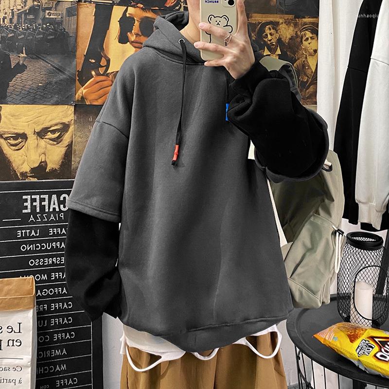 Men's Hoodies NoEstaMal Fake 2 Piece Men Korean Patchwork Hip Hop Sweatshirts Unisex Splicing Oversize Versatile Male Pullovers, Black
Men's Hoodies NoEstaMal Fake 2 Piece Men Korean Patchwork Hip Hop Sweatshirts Unisex Splicing Oversize Versatile Male Pullovers, Black