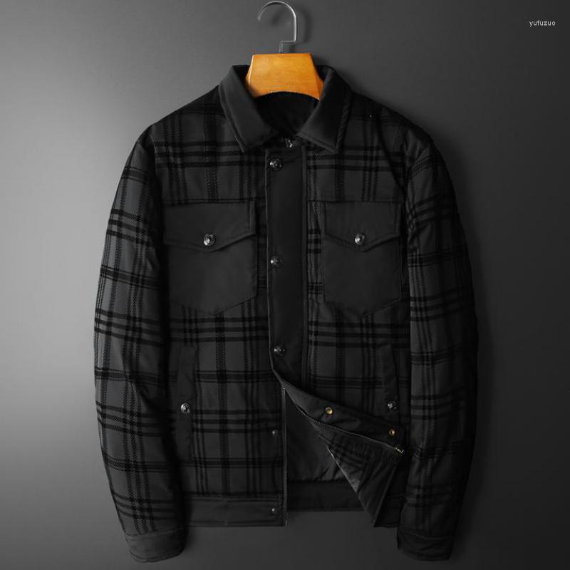 Men's Jackets Winter Down Male Luxury Black Plaid White Duck Mens Coats Fashion Slim Fit Single Breasted Man 5xl
Men's Jackets Winter Down Male Luxury Black Plaid White Duck Mens Coats Fashion Slim Fit Single Breasted Man 5xl