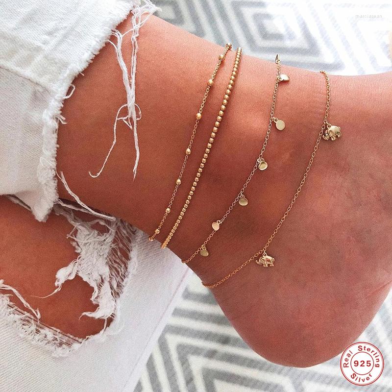 Anklets Aide 925 Sterling Silver Bohemia Beads Chain Anklet On Leg Foot Jewelry Charm For Women Summer Beach Accessories
Anklets Aide 925 Sterling Silver Bohemia Beads Chain Anklet On Leg Foot Jewelry Charm For Women Summer Beach Accessories
