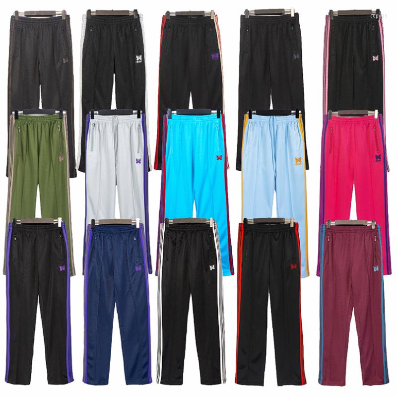 Men' Pants 22SS NEEDLES Butterfly Embroidered Casual Trousers Japanese Trend Awge Purple Striped Webbing Sweatpants
Men' Pants 22SS NEEDLES Butterfly Embroidered Casual Trousers Japanese Trend Awge Purple Striped Webbing Sweatpants