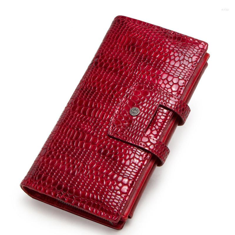 Wallets Casual Long Leather Women's Wallet With Multi-function Buckle Three Fold Purses Card Holder Female Bag, Red
Wallets Casual Long Leather Women's Wallet With Multi-function Buckle Three Fold Purses Card Holder Female Bag, Red