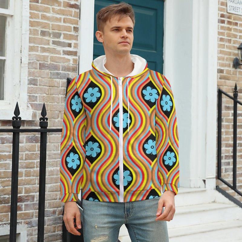 Men' Hoodies 70S Retro Hippie Bohemian Flower Power Autumn Polyester Hoodie Zip Up Men Plus Size, Style-10
Men' Hoodies 70S Retro Hippie Bohemian Flower Power Autumn Polyester Hoodie Zip Up Men Plus Size, Style-10