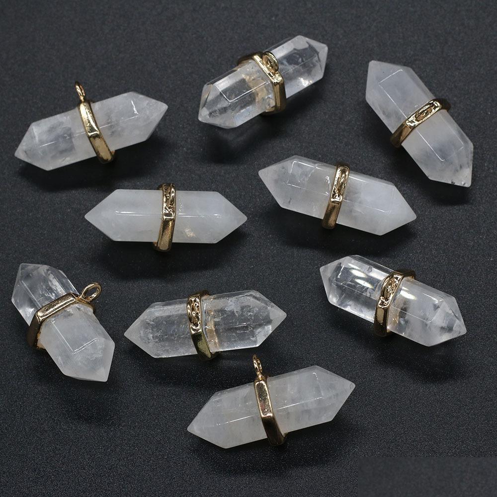 Charms Natural Stone Hexagon Charms White Quartz Healing Reiki Crystal Pendant Diy Necklace Earrings Women Fashion Jewelry Finding 16 Dhey0
Charms Natural Stone Hexagon Charms White Quartz Healing Reiki Crystal Pendant Diy Necklace Earrings Women Fashion Jewelry Finding 16 Dhey0